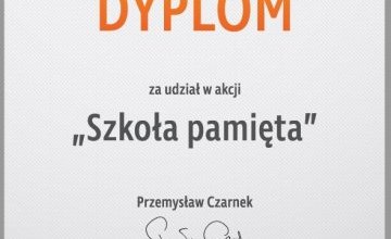 „Szkoła pamięta”